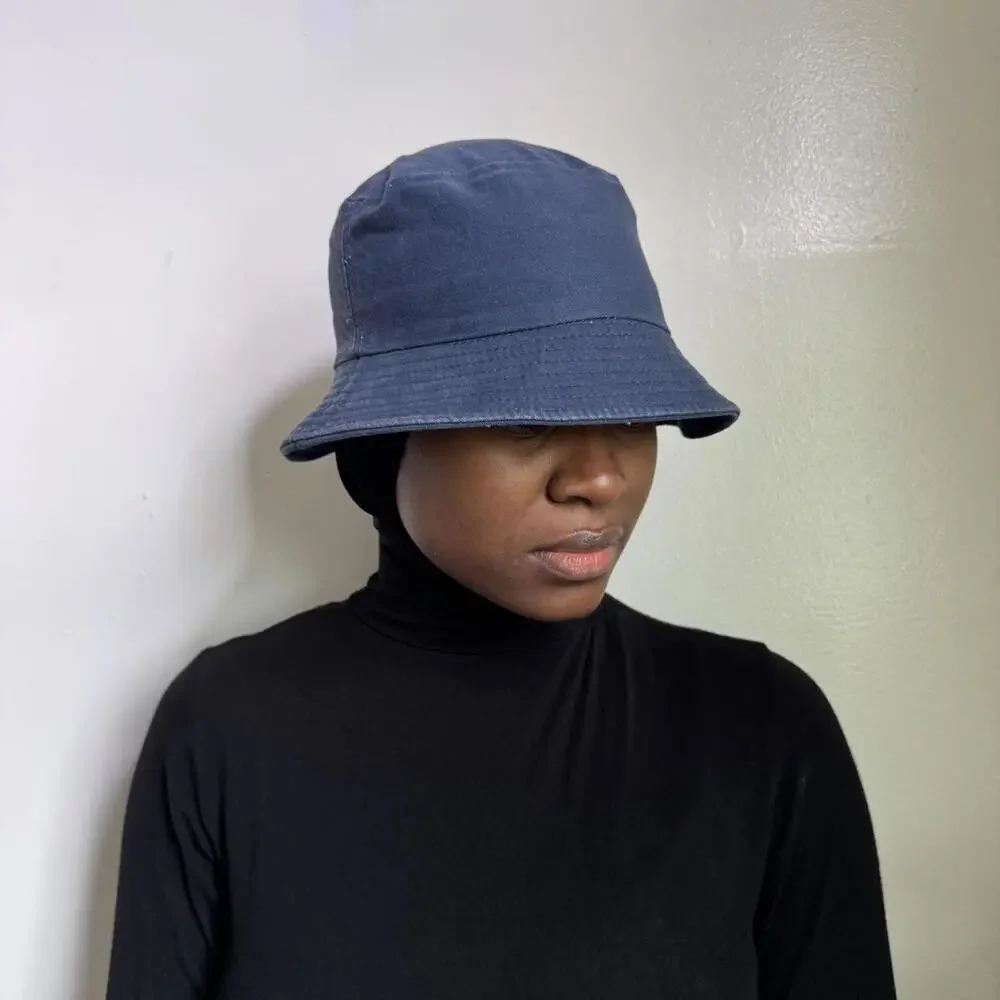 Vintage navy streetwear bucket hat